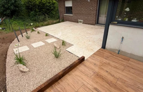 Création de terrasse sur mesure et aménagement paysager à Arras, Lens, Lille - Paysagiste 2M Aménagement