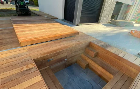 Création de terrasse sur mesure et piscine à Arras, Lens, Lille - Paysagiste 2M Aménagement - 2